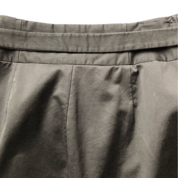 Club Monoco Black Belted Mini A-line Skirt 6 - Picture 3 of 8